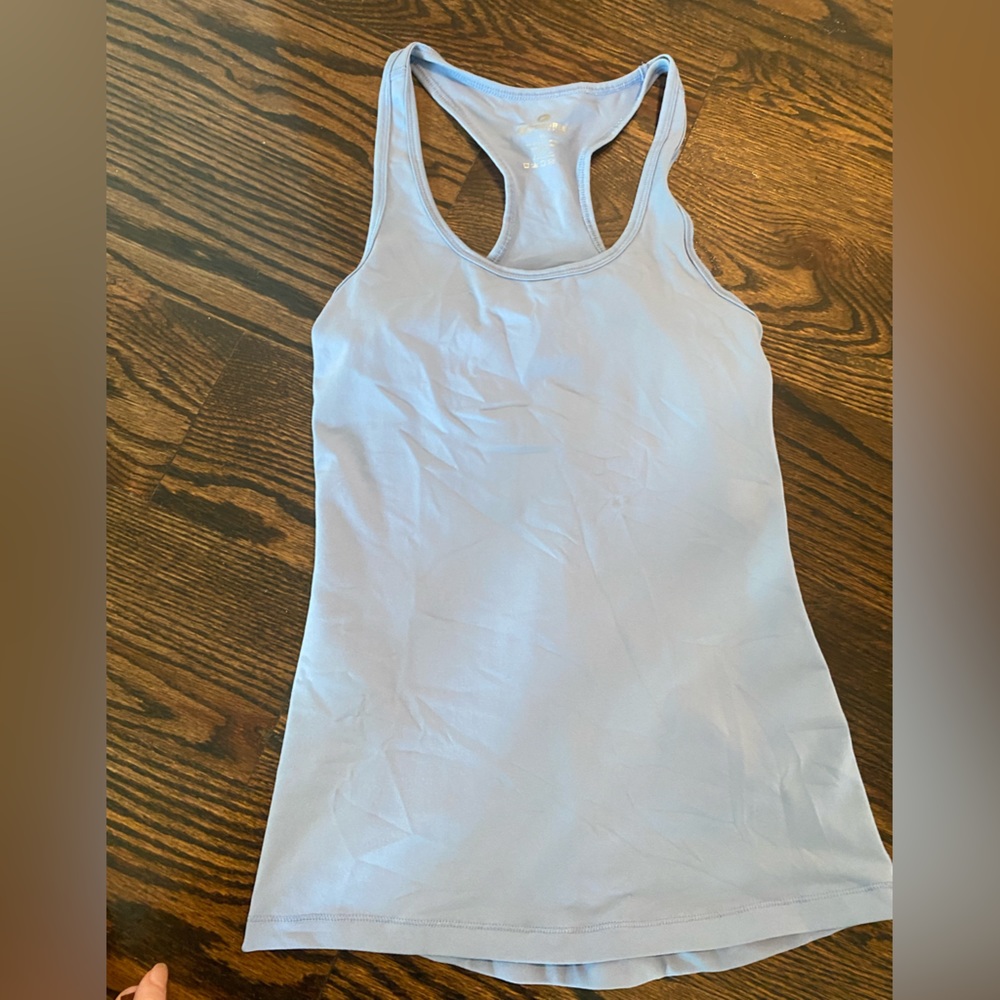 Baby blue athletic top